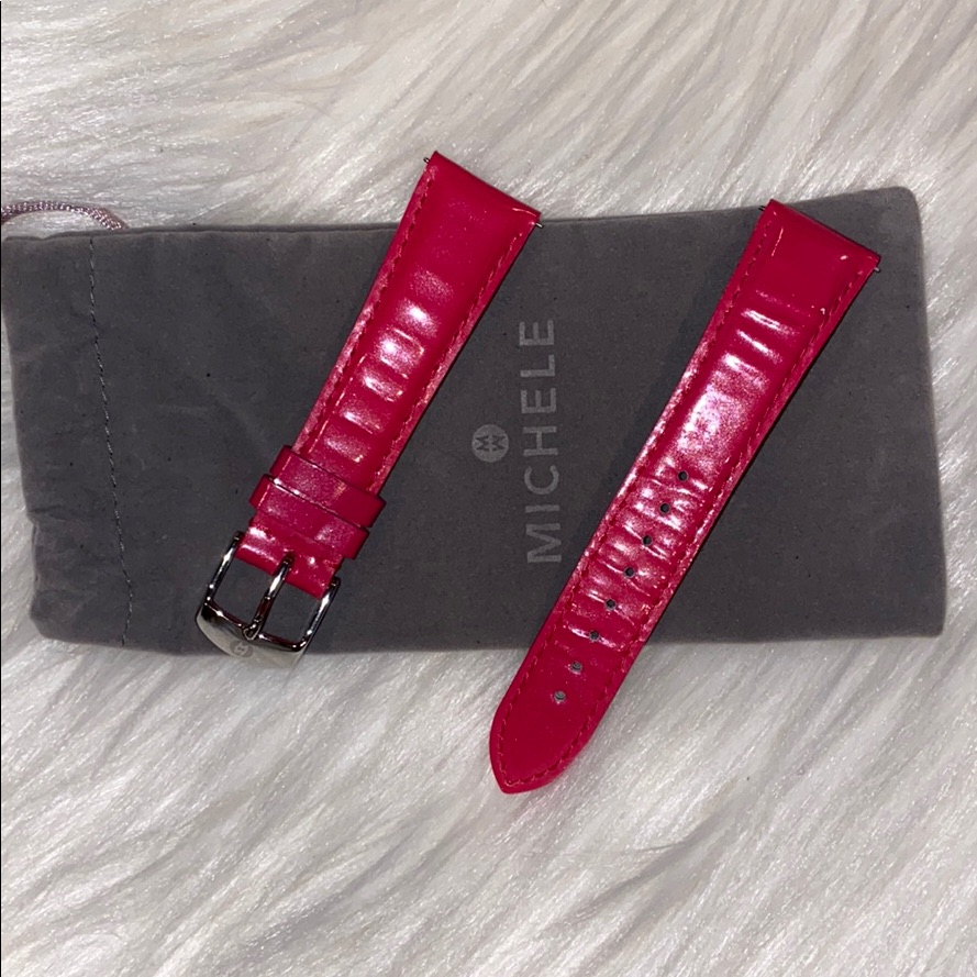 20mm Michele Patent Leather Strap